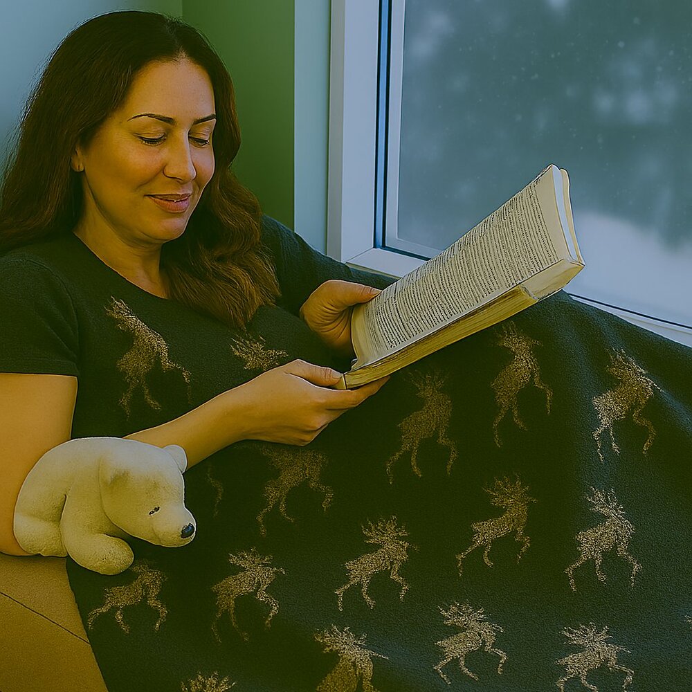 Joyce Onarheim Boe - Legacy Collection 100% Wool Elk Throw